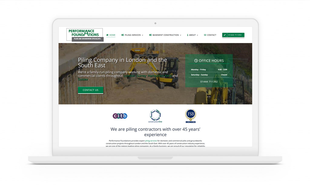 186% increase in organic traffic for groundworks contractor